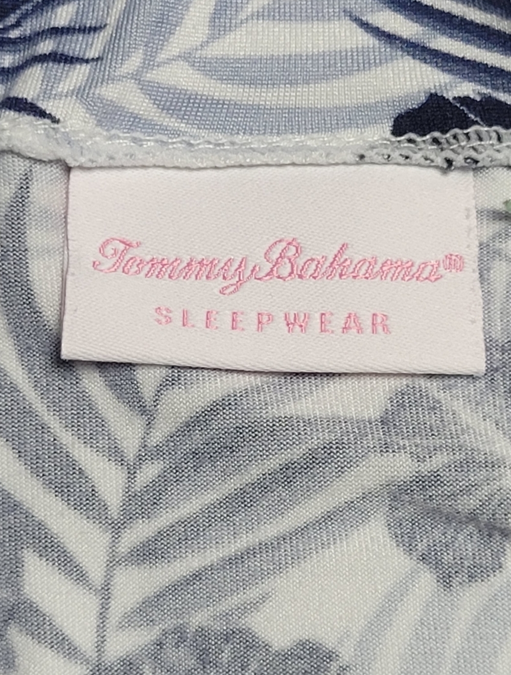 Tommy Bahama Nightgown Sleep Dress Medium Tropical Floral Racerback Lounge - Picture 7 of 7
